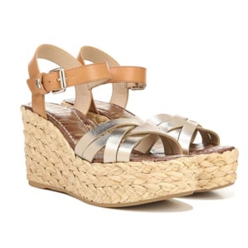 Sam Edelman Darlene Platform Wedge Sandals Size 8.5 - Picture 14 of 14